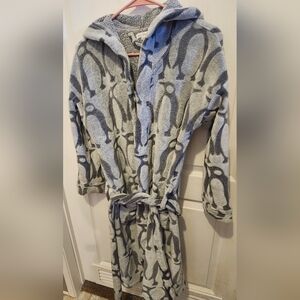 Vera Bradley playful penguin womens hooded robe size s/m